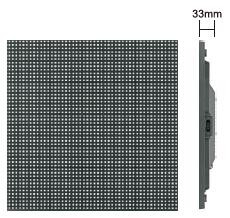 無(wú)接收卡的led顯示屏厚度只有33mm